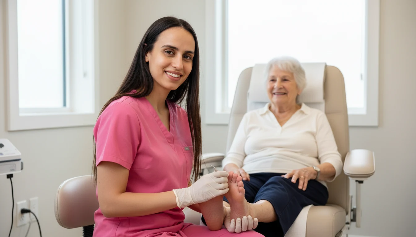 Senior foot care at home in Calgary